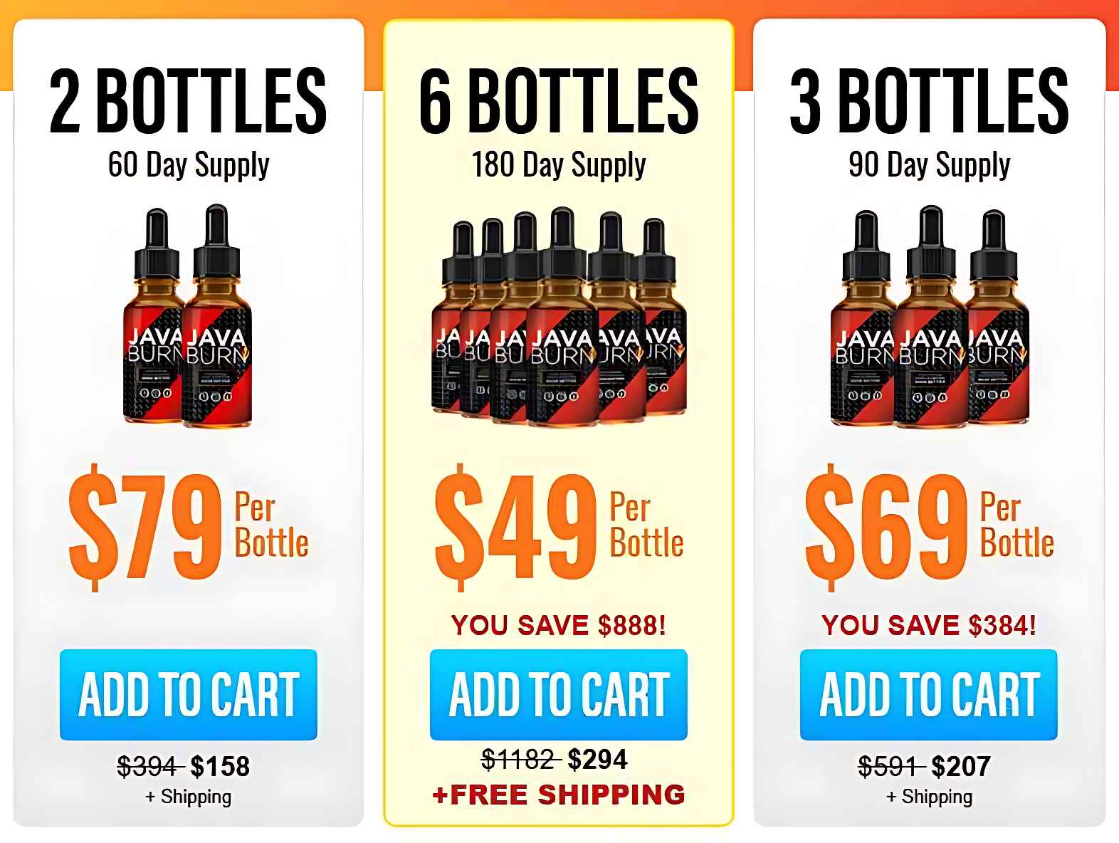 Java Burn Price Packages